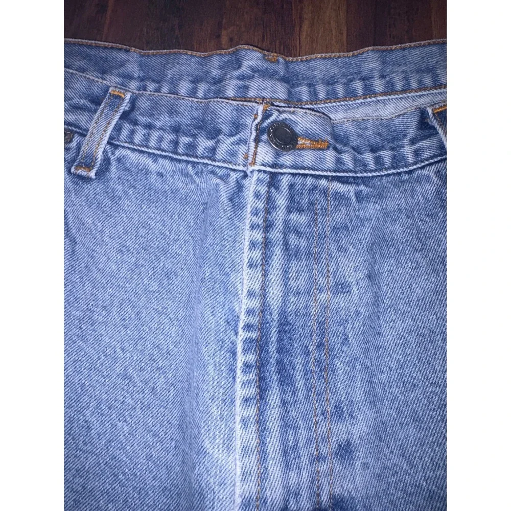 VTG Members Mark Mens Light Wash Denim Jean Shorts Size 38 Blue Cotton Relaxed